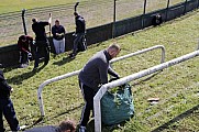 Subbotnik im Sportforum Berlin Stadion , Arbeitseinsatz