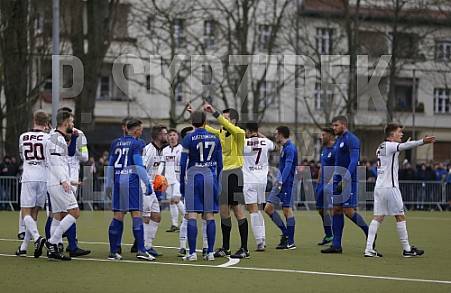 Viertelfinale AOK Landespokal ,Sp.Vg. Blau-Weiß 1890 - BFC Dynamo  ,