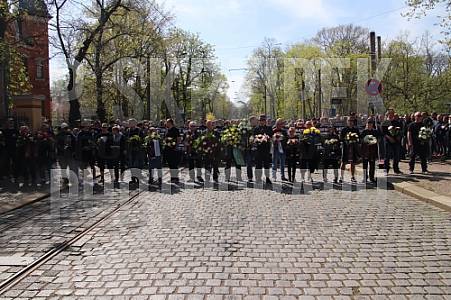 29.Spieltag BSG Chemie Leipzig - BFC Dynamo , Mike Polley Trauermarsch