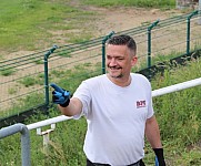 Arbeitseinsatz im Sportforum Berlin im Stadion