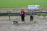 Arbeitseinsatz im Sportforum Berlin im Stadion