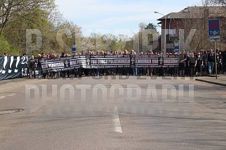 29.Spieltag BSG Chemie Leipzig - BFC Dynamo , Mike Polley Trauermarsch