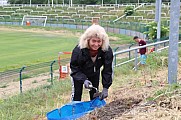 Arbeitseinsatz im Sportforum Berlin im Stadion