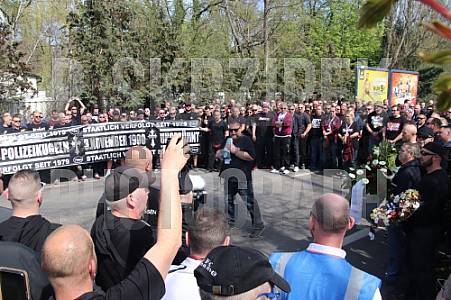29.Spieltag BSG Chemie Leipzig - BFC Dynamo , Mike Polley Trauermarsch