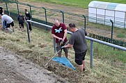 Arbeitseinsatz im Sportforum Berlin im Stadion