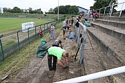 Arbeitseinsatz im Sportforum Berlin im Stadion