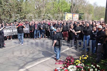 29.Spieltag BSG Chemie Leipzig - BFC Dynamo , Mike Polley Trauermarsch