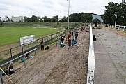 Arbeitseinsatz im Sportforum Berlin im Stadion