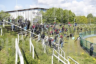 Subbotnik im Sportforum Berlin Stadion , Arbeitseinsatz