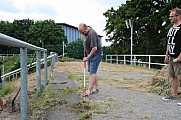 Arbeitseinsatz im Sportforum Berlin im Stadion