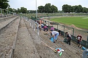 Arbeitseinsatz im Sportforum Berlin im Stadion