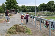 Arbeitseinsatz im Sportforum Berlin im Stadion