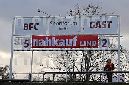 17.Spieltag BFC Dynamo - FSV Union Fürstenwalde,