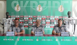 Pressekonferenz BFC Dynamo - VfB Stuttgart,
1.Runde DFB Pokal