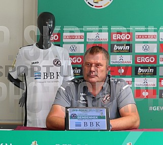 Pressekonferenz BFC Dynamo - VfB Stuttgart,
1.Runde DFB Pokal